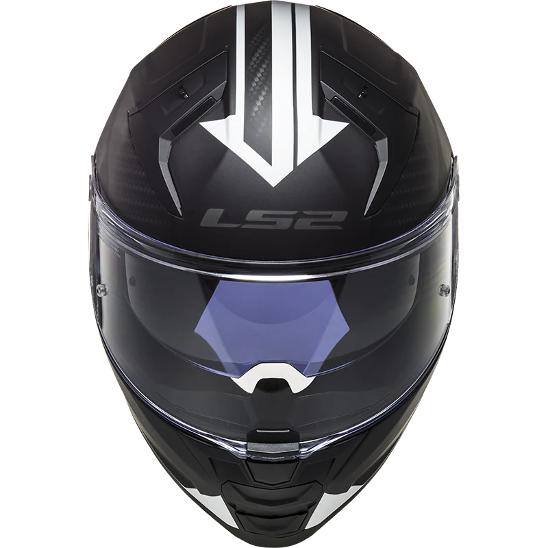 LS2 FF811 Vector 2 Splitter Helmet - Matt Black White