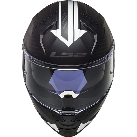 LS2 FF811 Vector 2 Splitter Helmet - Matt Black White