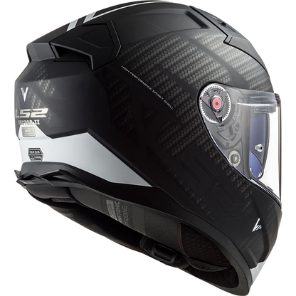 LS2 FF811 Vector 2 Splitter Helmet - Matt Black White