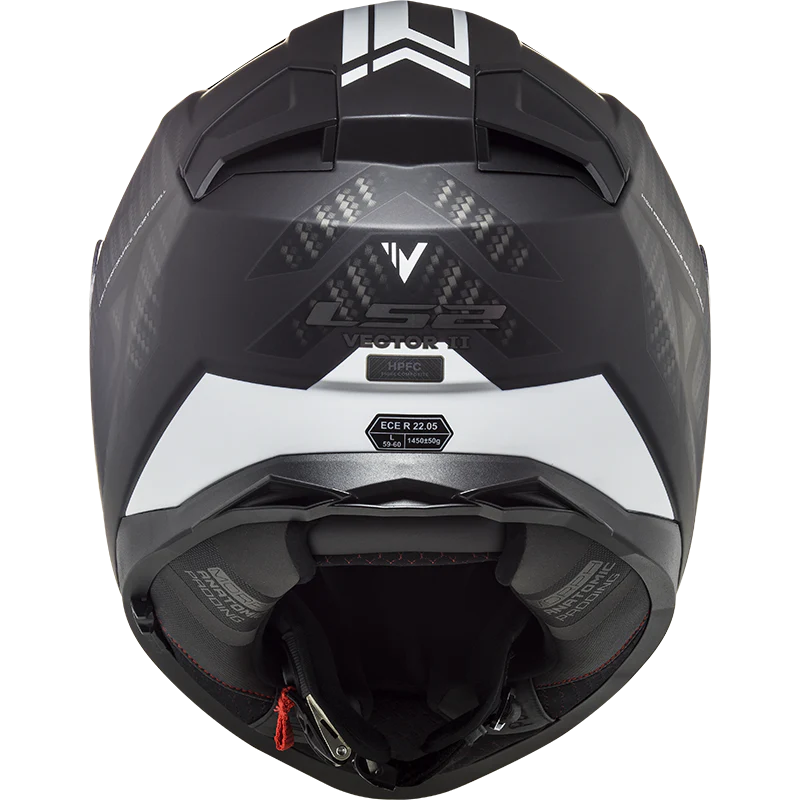 LS2 FF811 Vector 2 Splitter Helmet - Matt Black White