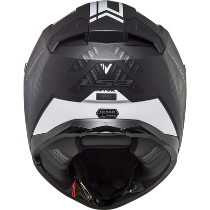 LS2 FF811 Vector 2 Splitter Helmet - Matt Black White