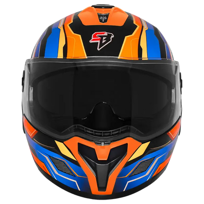 STEELBIRD SBH-98 ISS GLADIUS GA-1 HELMET - BLACK ORANGE