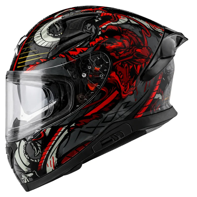 AXOR Apex Scratch Helmet - Black Red