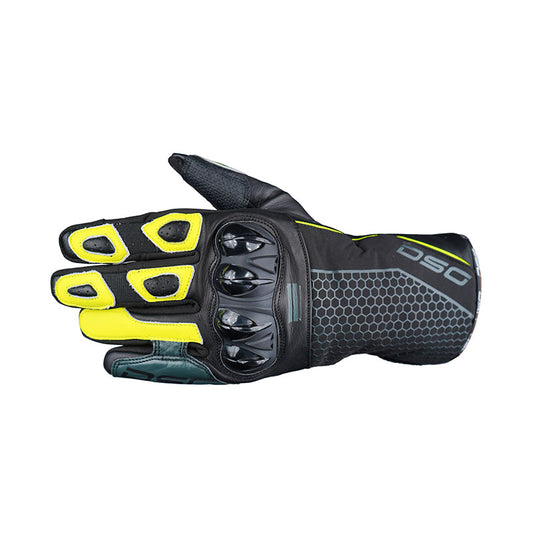 DSG Hydro V2 Riding Glove Black Yellow Fluo