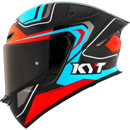 KYT TT-Revo Overtech Helmet - Black Fuxia
