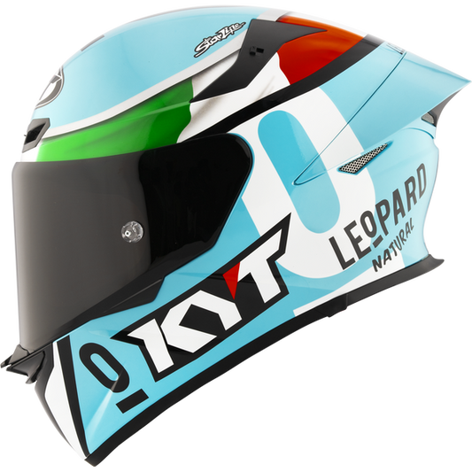 KYT TT-Revo Leopard Replica Tricolore Helmet