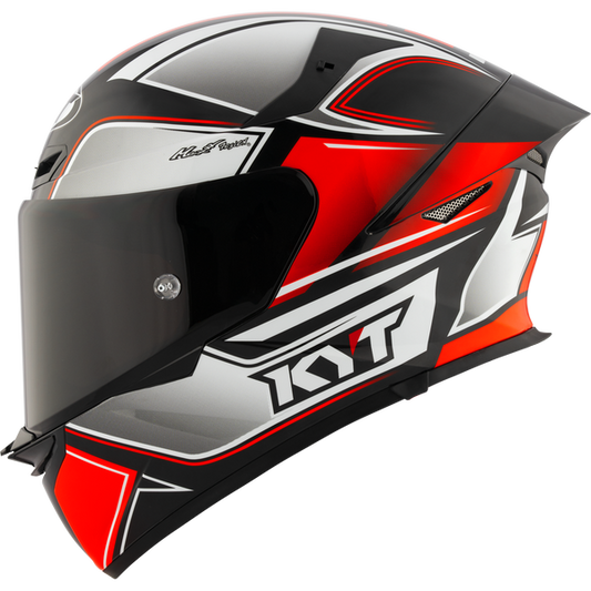 KYT TT-Revo Tourist Helmet - Red Fluo