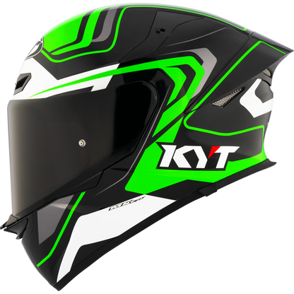 KYT TT-Revo Overtech Helmet - Black Green