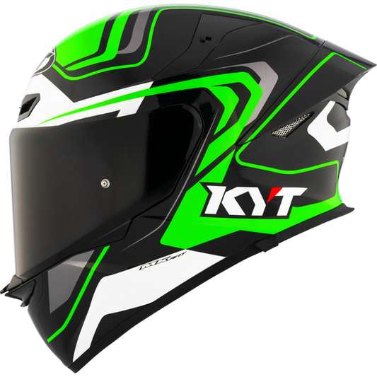 KYT TT-Revo Overtech Helmet - Black Green