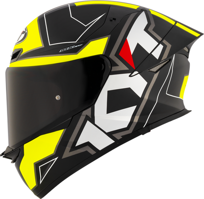 KYT TT-Revo Electron Helmet - Matt Black Yellow