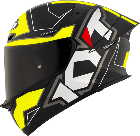 KYT TT-Revo Electron Helmet - Matt Black Yellow