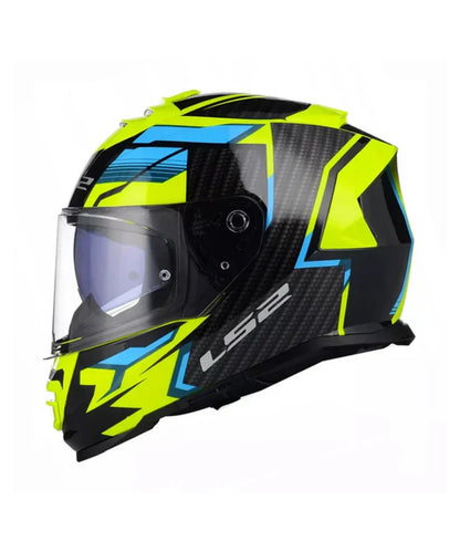 LS2 FF800 STORM II TRACKER HELMET - BLACK HV YELLOW