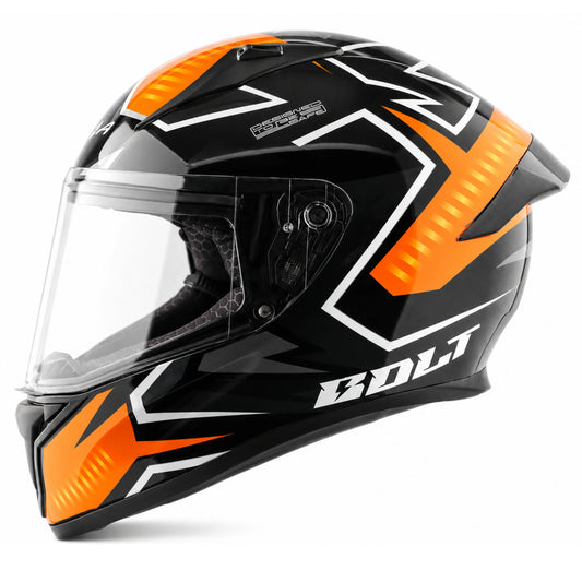 Vega Bolt Elves Helmet - Black Orange