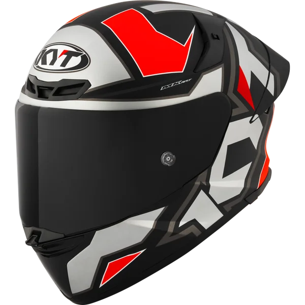 KYT TT-Revo Electron Helmet - Matt Grey Red