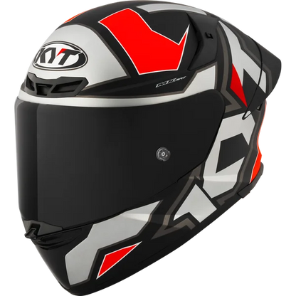 KYT TT-Revo Electron Helmet - Matt Grey Red