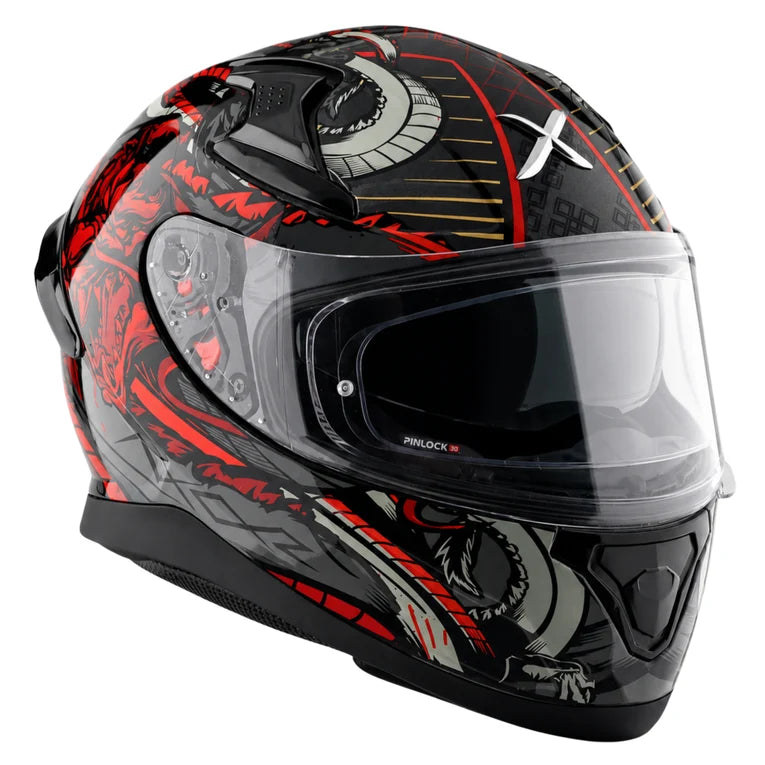 AXOR Apex Scratch Helmet - Black Red