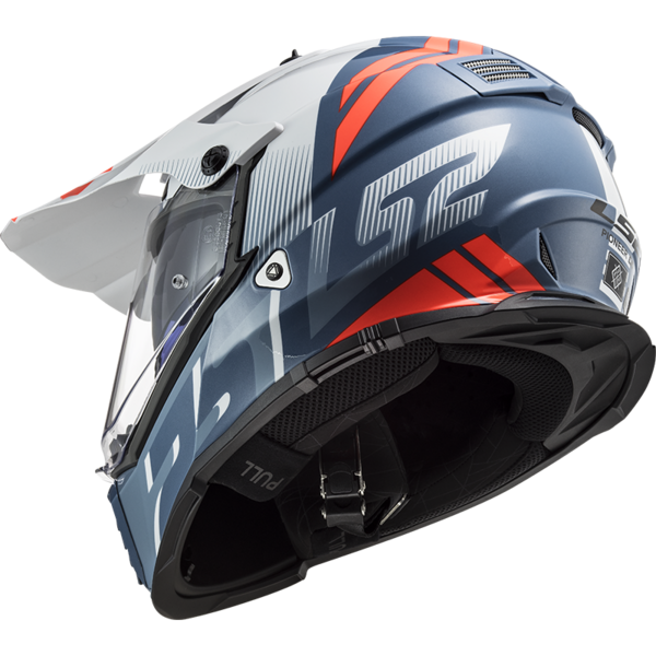 LS2 MX436 PIONEER EVO EVOLVE HELMET - WHITE COBALT