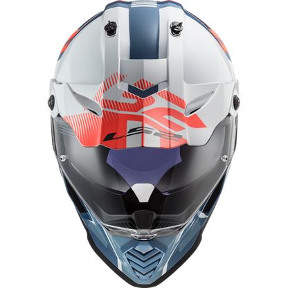 LS2 MX436 PIONEER EVO EVOLVE HELMET - WHITE COBALT