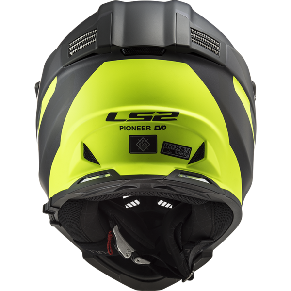 LS2 MX436 PIONEER EVO ROUTER HELMET - GLOSS HV YELLOW