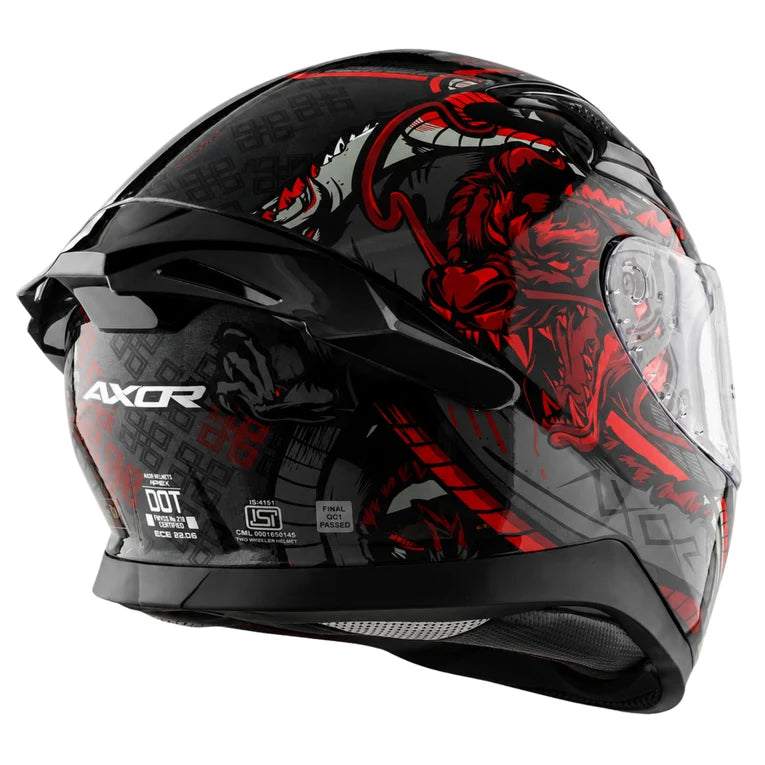 AXOR Apex Scratch Helmet - Black Red