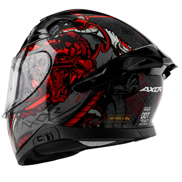 AXOR Apex Scratch Helmet - Black Red