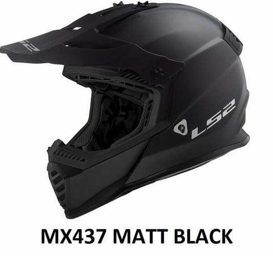 LS2 MX437 FAST EVO - SOLID MATT BLACK