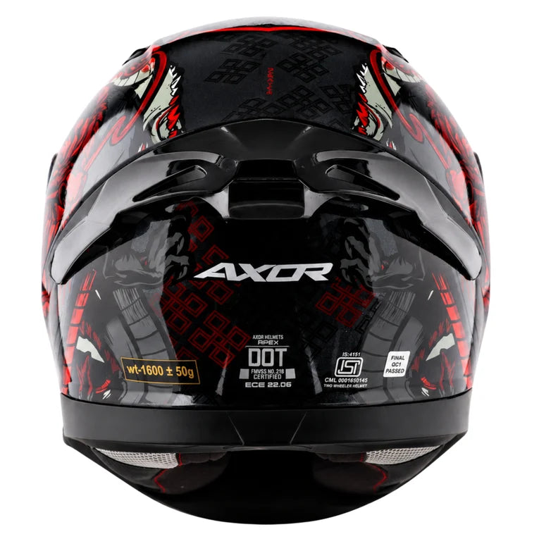 AXOR Apex Scratch Helmet - Black Red