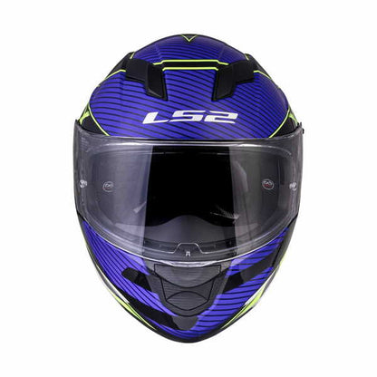 LS2 FF320 STREAM EVO LEVEL HELMET - GLOSS BLACK HI-VIZ YELLOW