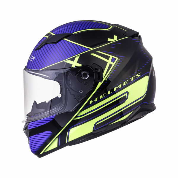 LS2 FF320 STREAM EVO LEVEL HELMET - GLOSS BLACK HI-VIZ YELLOW