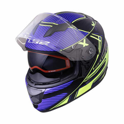 LS2 FF320 STREAM EVO LEVEL HELMET - GLOSS BLACK HI-VIZ YELLOW