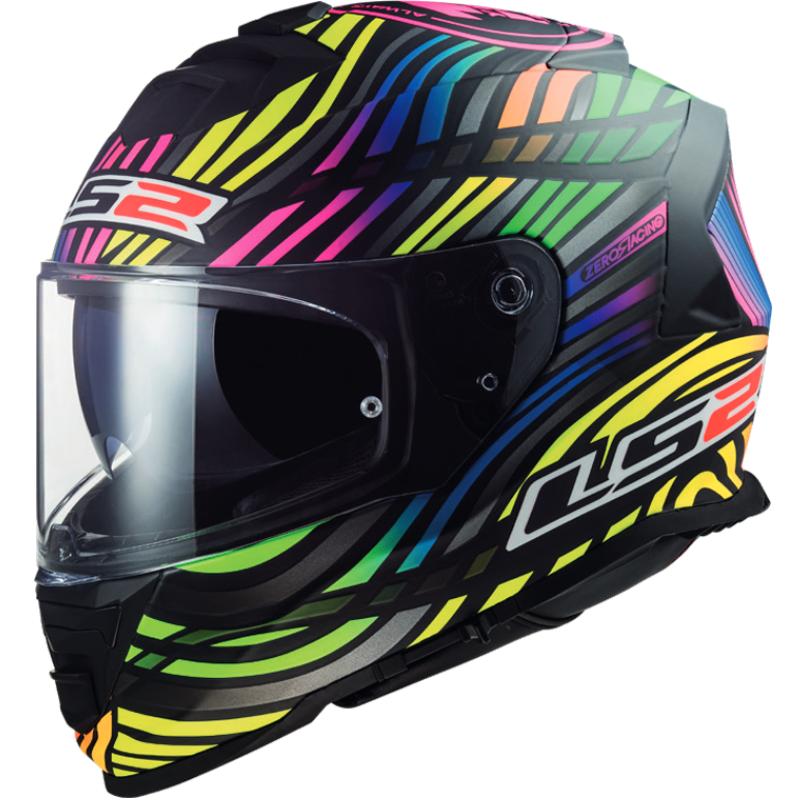 LS2 FF800 STORM 2 HELMET - MATT BLACK RAINBOW