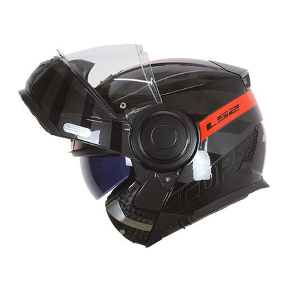 LS2 FF902 SCOPE HAMR HELMET - GLOSS BLACK TITANIUM RED