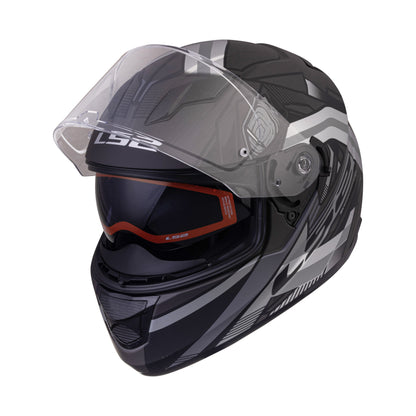 LS2 FF320 STREAM EVO REFLEX HELMET MATT BLACK SILVER – Motorizzr