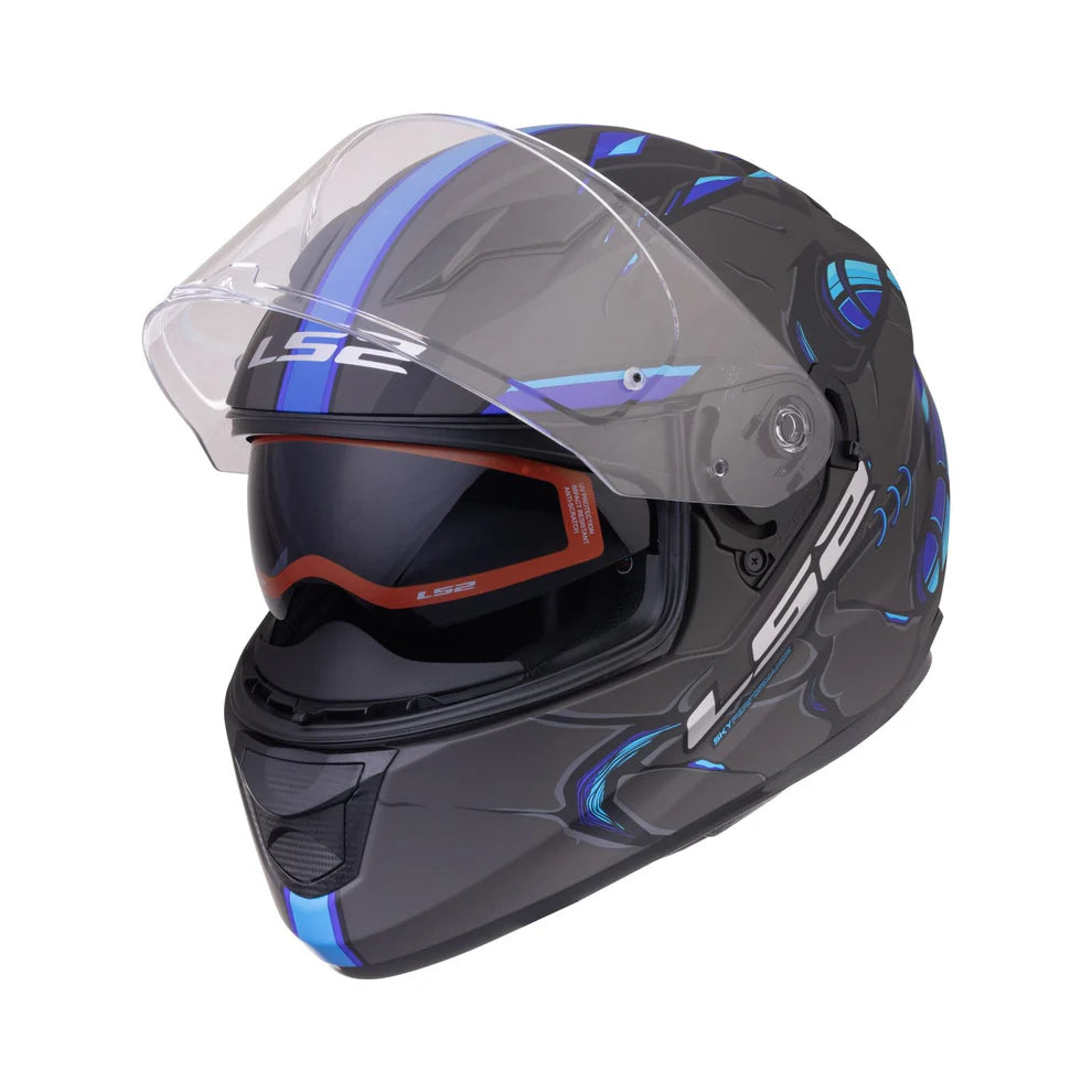 LS2 FF320 Stream Evo Zuko Helmet - Black Blue