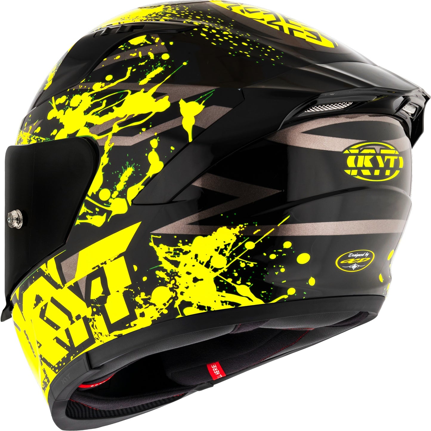 KYT Striker 2V Neutron Helmet - Yellow