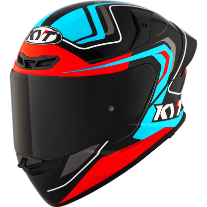 KYT TT-Revo Overtech Helmet - Black Fuxia