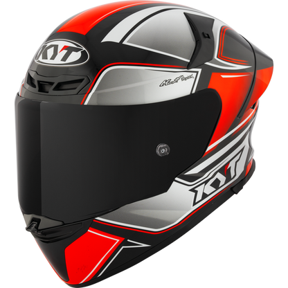 KYT TT-Revo Tourist Helmet - Red Fluo