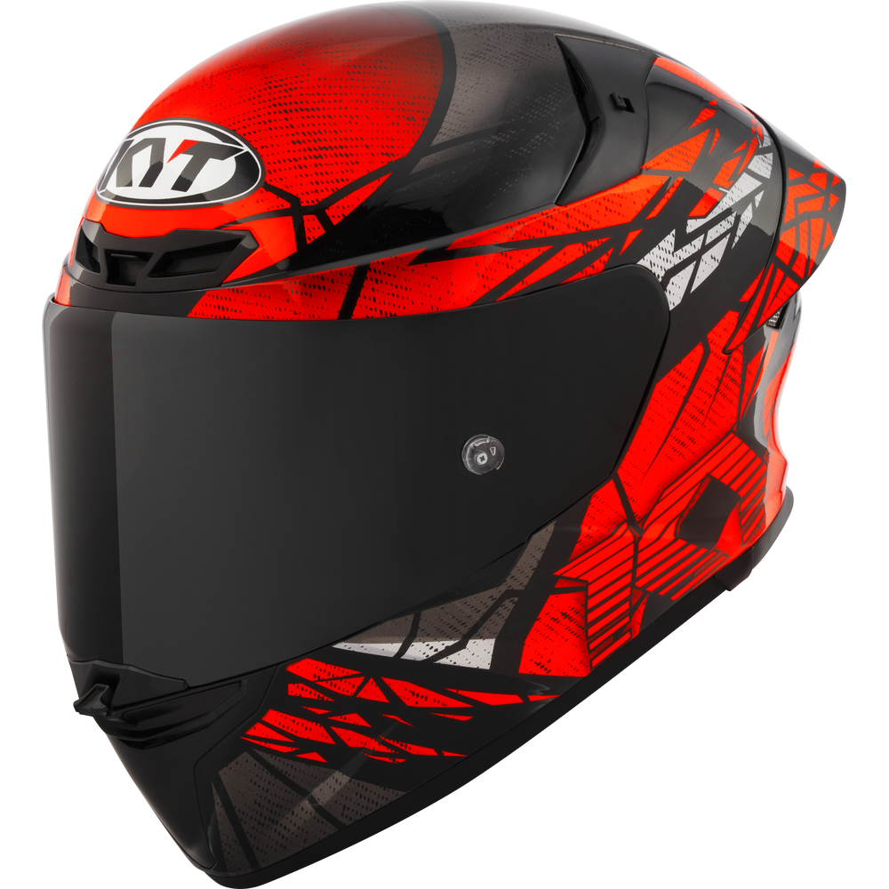 KYT TT-Revo Combustion Helmet - Matt Red
