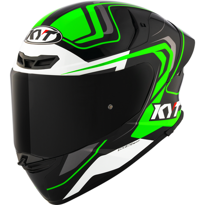 KYT TT-Revo Overtech Helmet - Black Green