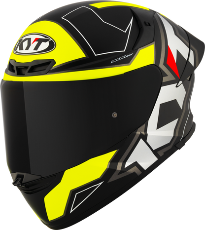 KYT TT-Revo Electron Helmet - Matt Black Yellow