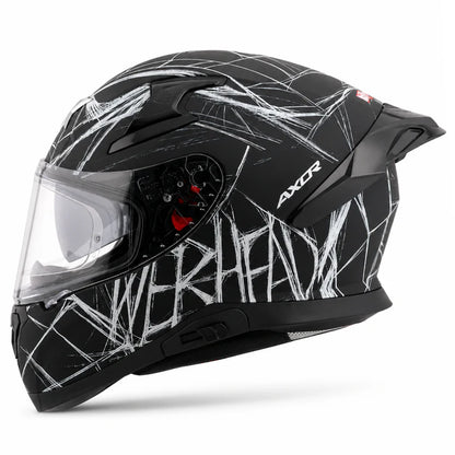 AXOR Apex Marvel Spider Man Edition Helmet - DULL BLACK WHITE