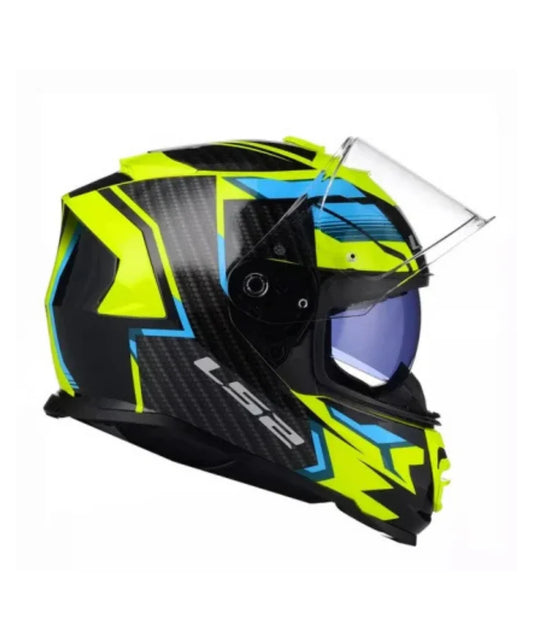 LS2 FF800 STORM II TRACKER HELMET - BLACK HV YELLOW