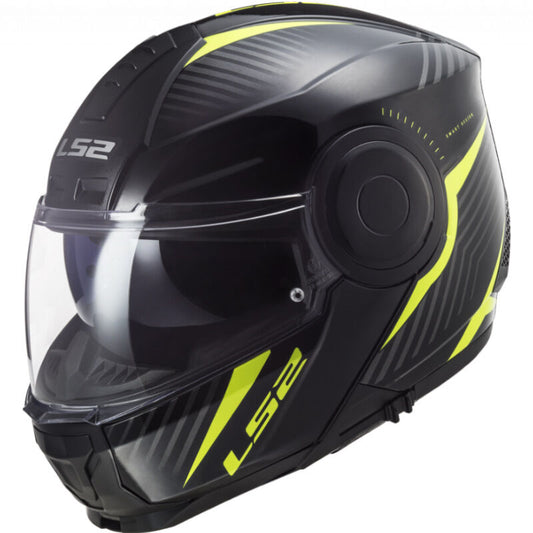 LS2 FF902 SCOPE SKID HELMET - BLACK HV YELLOW