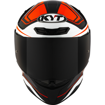 KYT TT-Revo Overtech Helmet - Black Orange