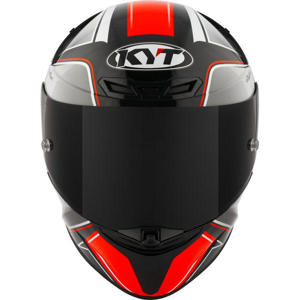 KYT TT-Revo Tourist Helmet - Red Fluo