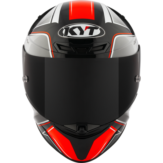 KYT TT-Revo Tourist Helmet - Red Fluo
