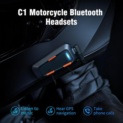 EDYELL C1 Helmet Bluetooth Headsets - IPX5 Waterproof