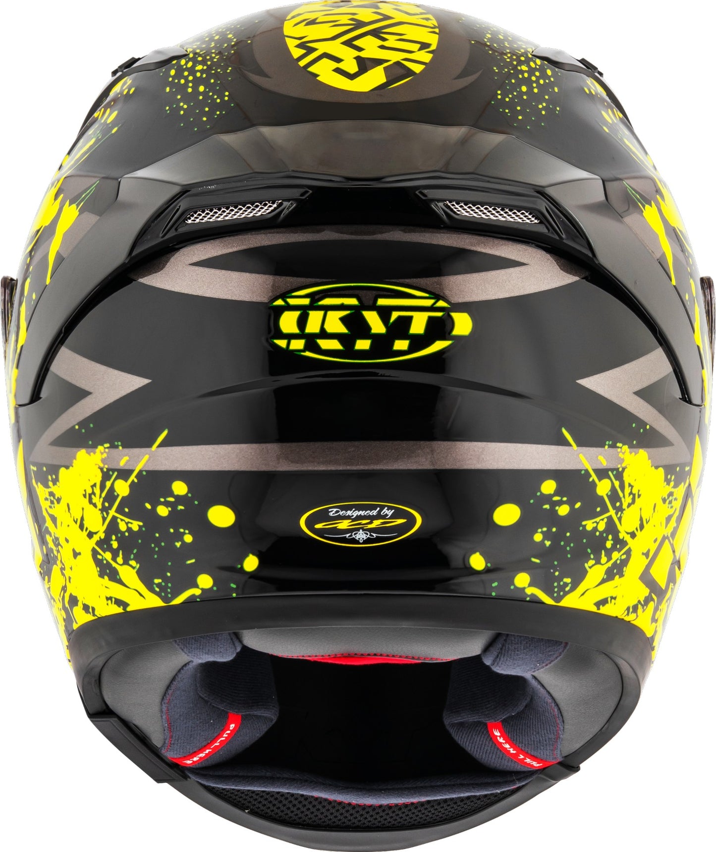 KYT Striker 2V Neutron Helmet - Yellow