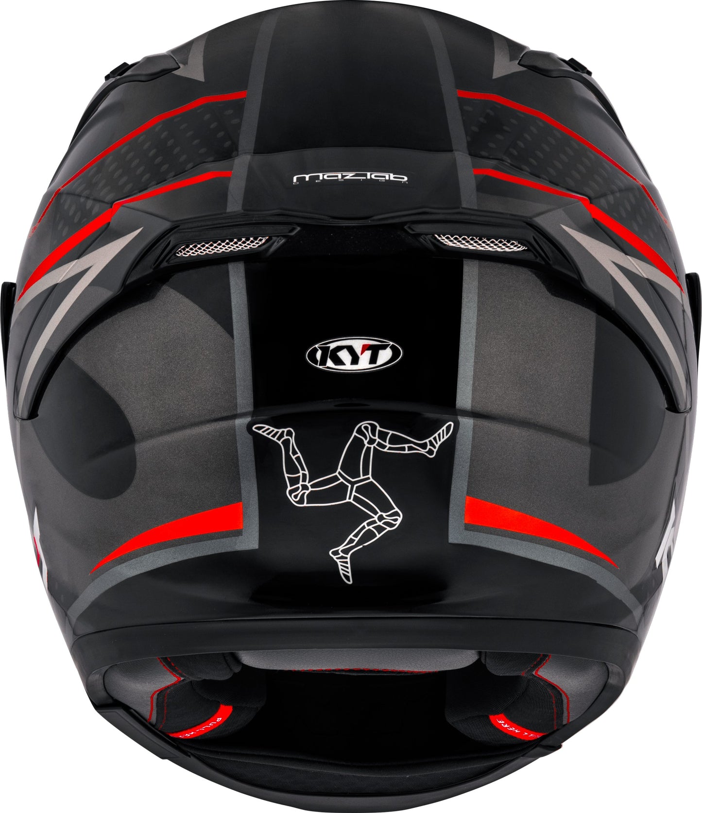 KYT Striker SV Davo Replica Helmet - Red Fluo
