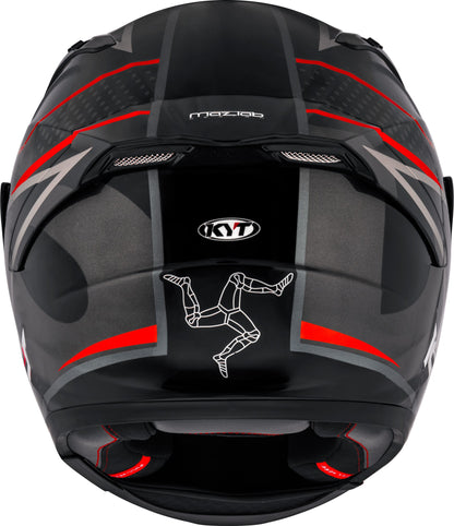 KYT Striker SV Davo Replica Helmet - Red Fluo